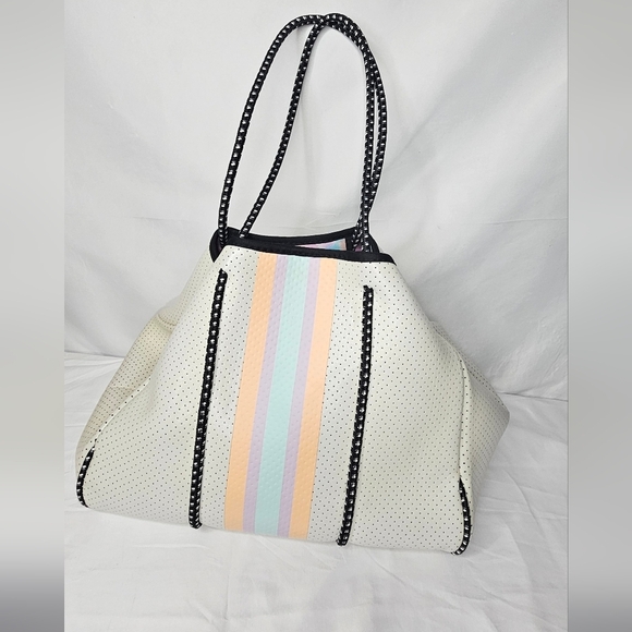 TAYLOR GRAY Neoprene Tote Bag & Clutch - Picture 4 of 15